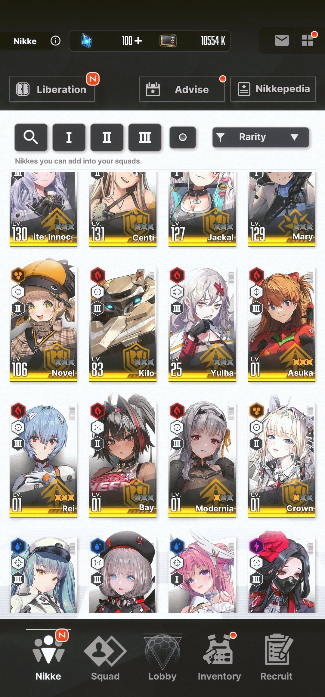 [GLOBAL] NIKKE 25SSR MLB 4 Asuka+4 Rei+Skin+2 Modernia+2 Crown+Dorothy+Liter+ GODDESS OF VICTORY starter account Evangelion-Mobile Games Starter