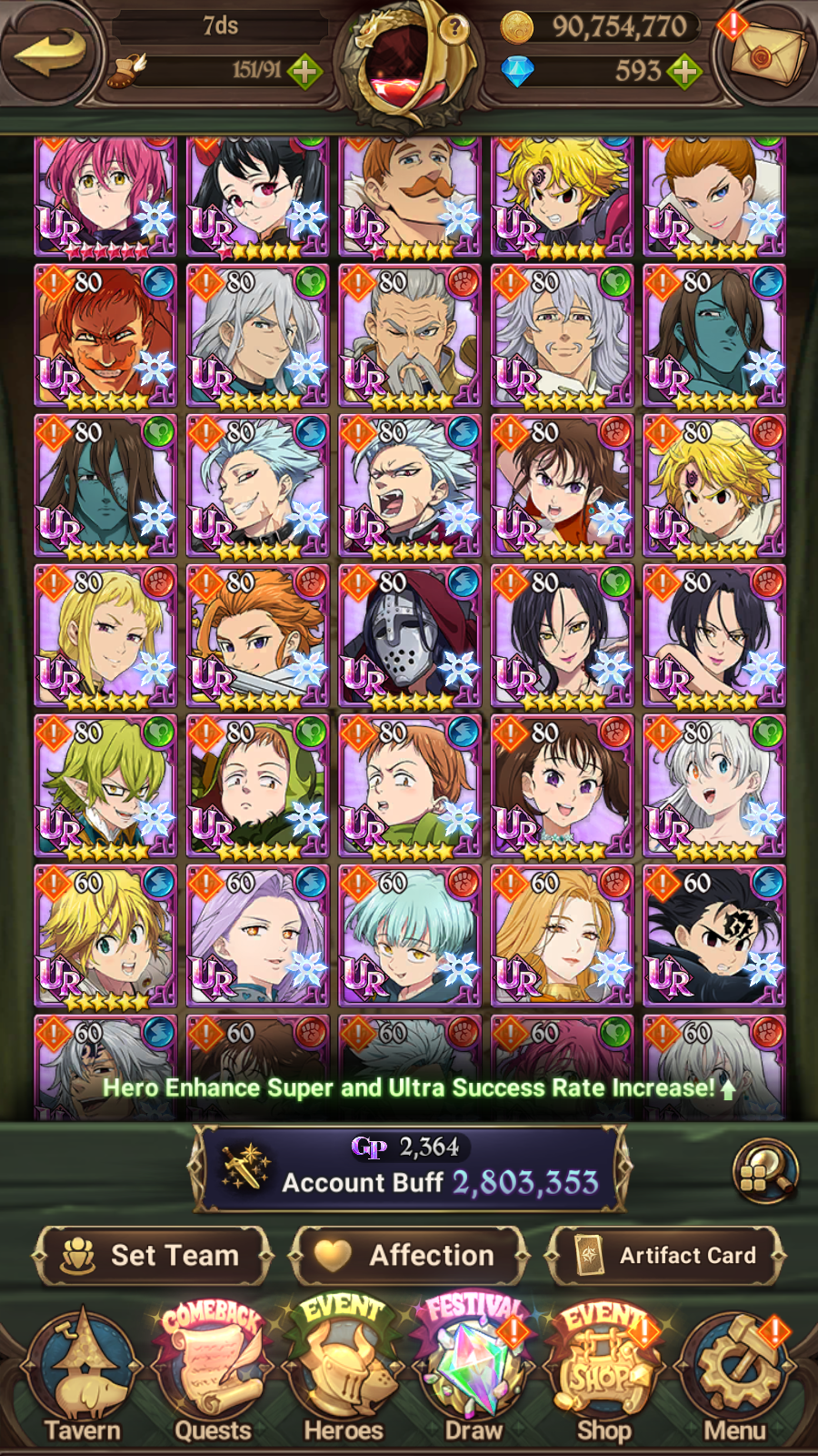 [GLOBAL] Ultimate Escanor Elizabeth Traitor Purgatory Meliodas++ 7DS Seven Deadly Sins: Grand Cross Account-Mobile Games Starter