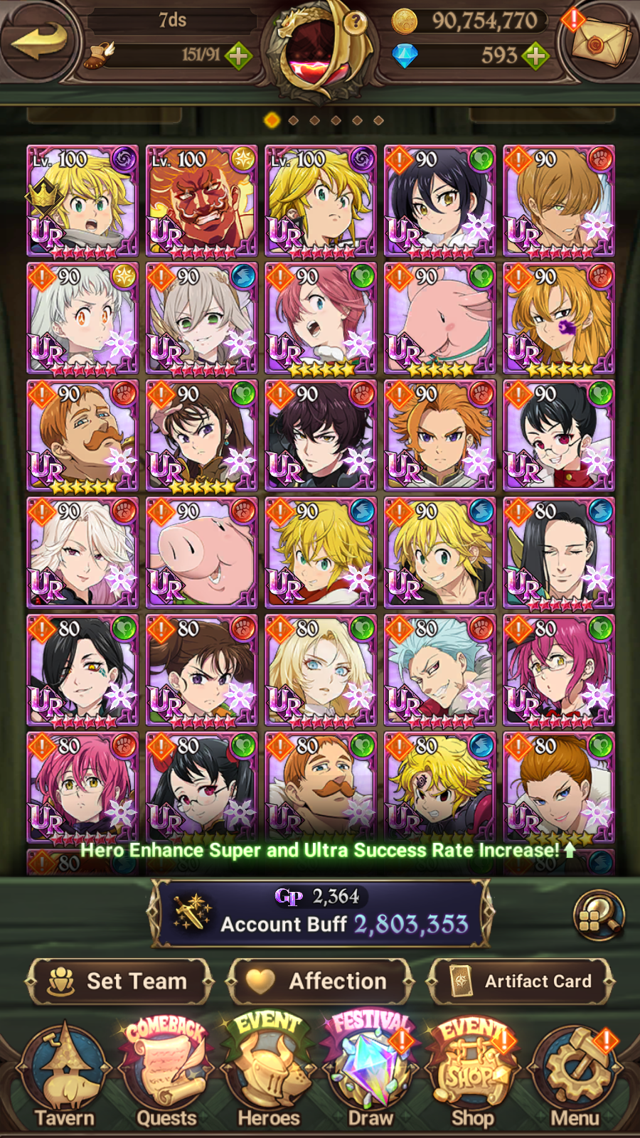 [GLOBAL] Ultimate Escanor Elizabeth Traitor Purgatory Meliodas++ 7DS Seven Deadly Sins: Grand Cross Account-Mobile Games Starter