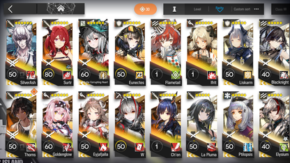 [GLOBAL/EN] 2limited 11x6★ Skadi W Surtr ++ Arknights Account-Mobile Games Starter