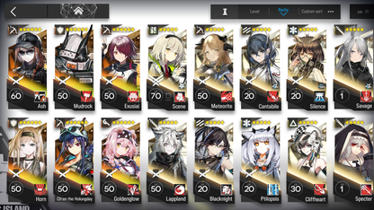 [GLOBAL/EN] 2limited 6x6★ Ash Chen ++ Arknights Account-Mobile Games Starter