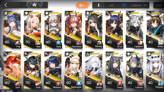 [GLOBAL/EN] 3limited 11x6★ Ling Dusk Nian Surtr ++ Arknights Account-Mobile Games Starter