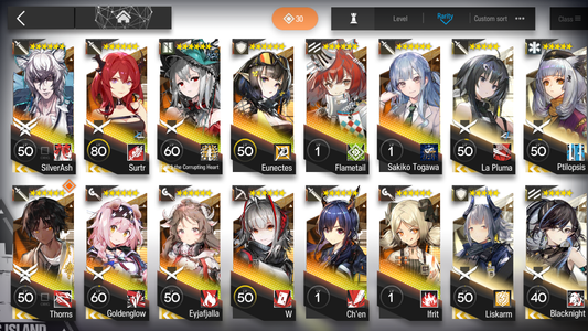[GLOBAL/EN] 3limited 12x6★ Togawa Sakiko Skadi W Surtr ++ two 6★ Selector Arknights Account-Mobile Games Starter