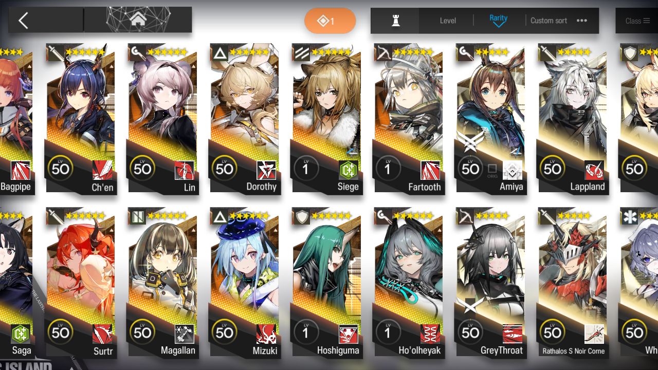 [GLOBAL/EN] 3limited 20x6★ Chen Ash Texas Surtr ++ Arknights Account-Mobile Games Starter