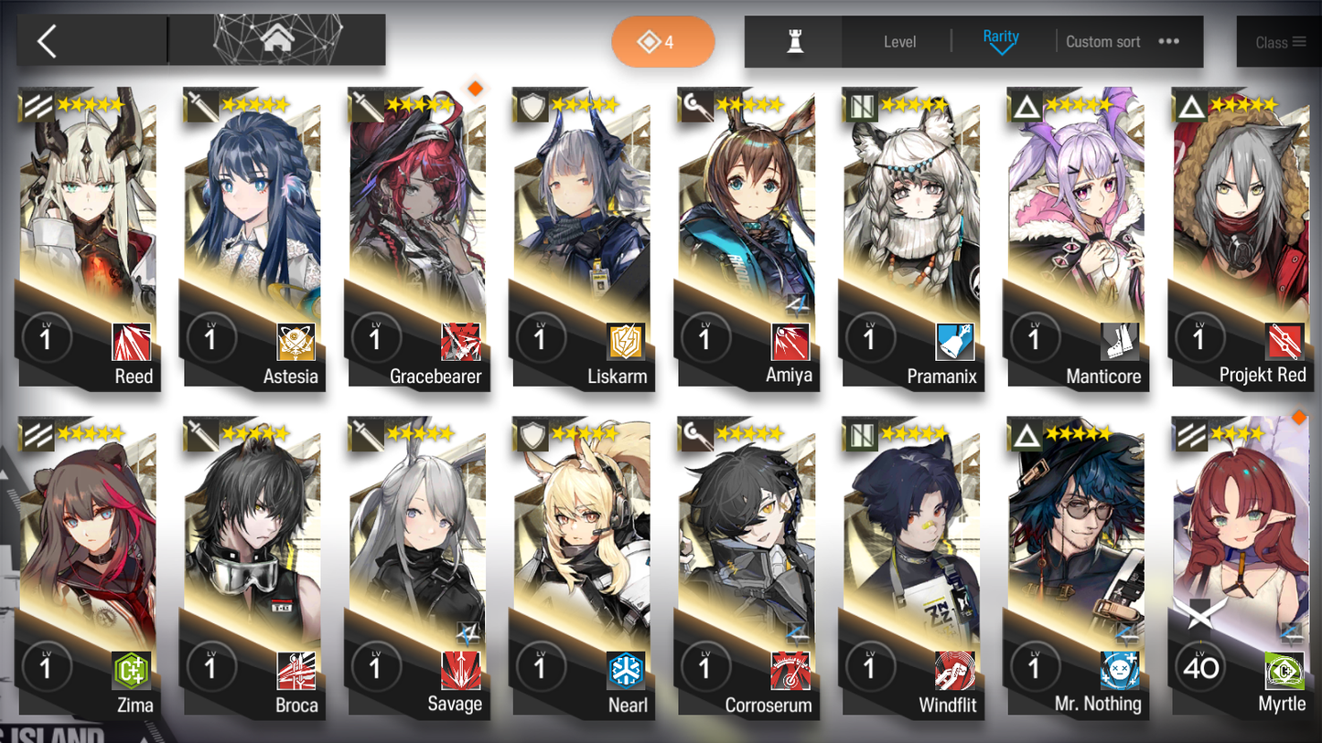 [GLOBAL/EN] 3limited 8x6★ Chen Skadi Nian Surtr ++ Arknights Account-Mobile Games Starter