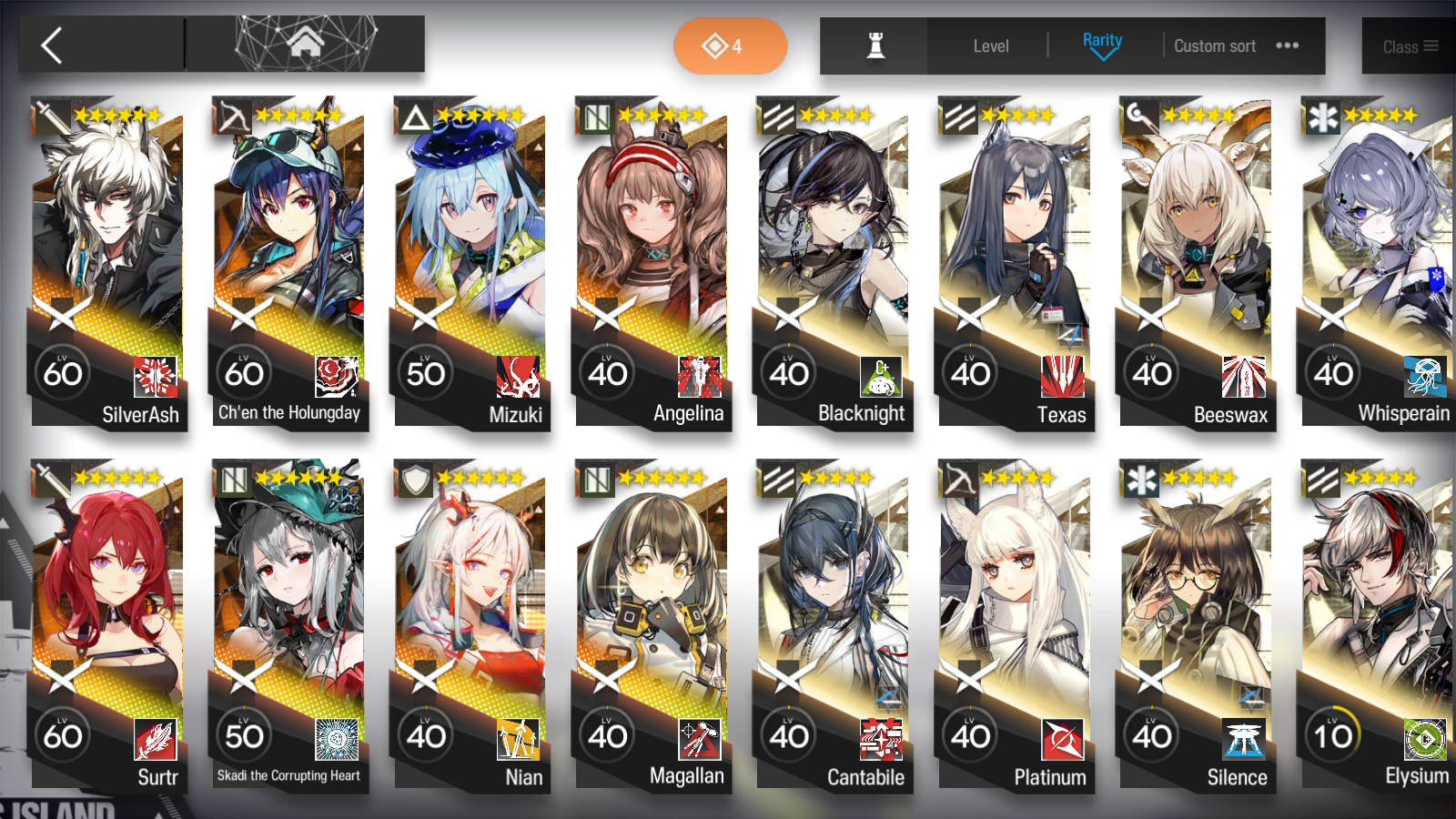 [GLOBAL/EN] 3limited 8x6★ Chen Skadi Nian Surtr ++ Arknights Account-Mobile Games Starter