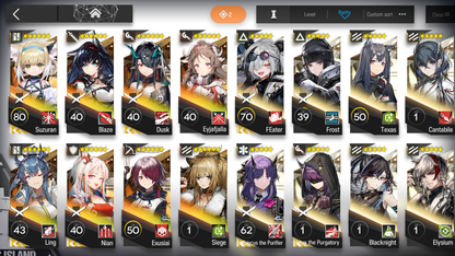 [GLOBAL/EN] 3limited 8x6★ Ling Dusk Nian +++ Arknights Account-Mobile Games Starter