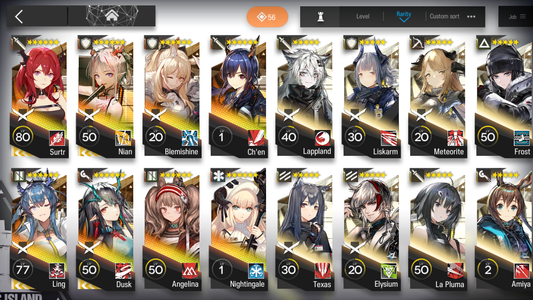[GLOBAL/EN] 3limited 8x6★ Ling Dusk Nian Surtr++ Arknights Account-Mobile Games Starter