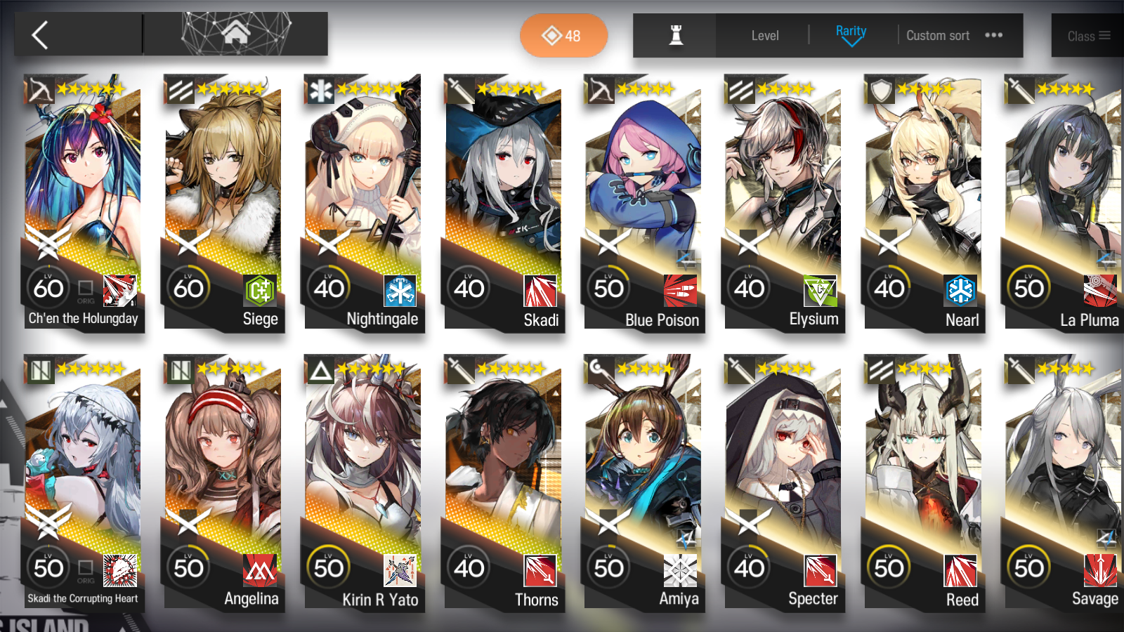 [GLOBAL/EN] 3limited 8x6★ Skadi Chen Kirin ++ Arknights Account-Mobile Games Starter