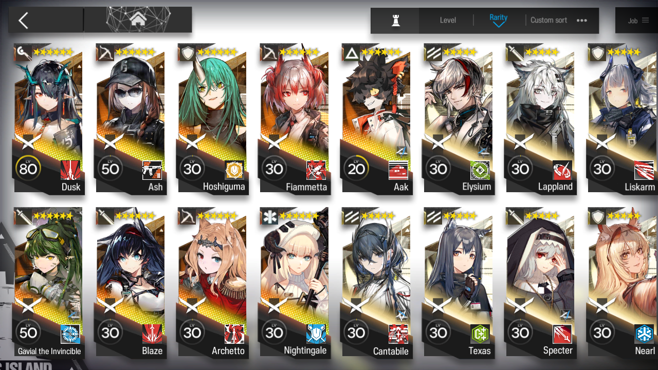 [GLOBAL/EN] 3limited 9x6★ Ash Dusk Gavial ++ Arknights Account-Mobile Games Starter