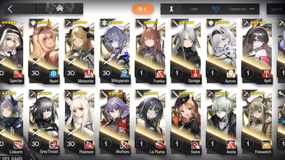 [GLOBAL/EN] 4limited 10x6★ Ash Dusk Gavial ++ two 6★ Selector Arknights Account-Mobile Games Starter