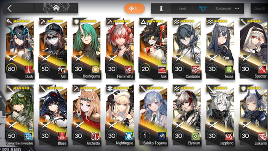 [GLOBAL/EN] 4limited 10x6★ Ash Dusk Gavial ++ two 6★ Selector Arknights Account-Mobile Games Starter