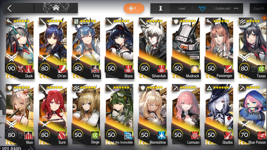 [GLOBAL/EN] 4limited 12x6★ Ling Dusk Nian Gavial ++ Arknights Account-Mobile Games Starter