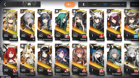 [GLOBAL/EN] 4limited 15x6★ Chen Muelsyse W Texas Surtr ++ Arknights Account-Mobile Games Starter