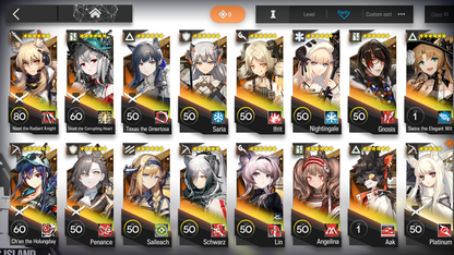 [GLOBAL/EN] 4limited 15x6★ Nearl Skadi Chen Texas alter ++ Arknights Account-Mobile Games Starter