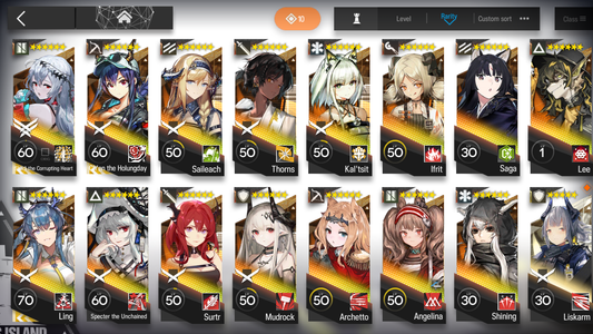 [GLOBAL/EN] 4limited 15x6★ Skadi Chen Ling Specter Surtr ++ Arknights Account-Mobile Games Starter