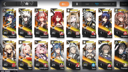 [GLOBAL/EN] 4limited 16x6★ Nearl Skadi Chen Nian Ling ++ Arknights Account-Mobile Games Starter