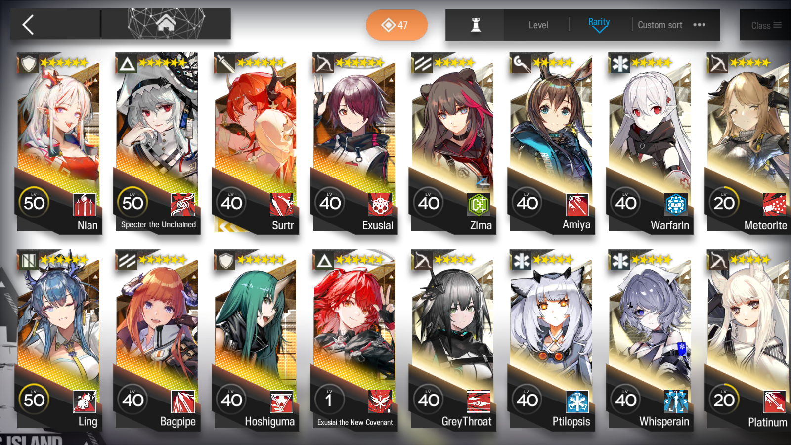 [GLOBAL/EN] 4limited 8x6★ Exusiai the New Covenant Nian Ling Specter Surtr ++ Arknights Account-Mobile Games Starter