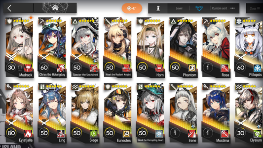 [GLOBAL/EN] 5limited 14x6★ Nearl Skadi Chen Specter Ling ++ Arknights Account-Mobile Games Starter