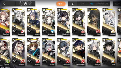 [GLOBAL/EN] 5limited 15x6★ Nearl Dusk Ling W Ash Surtr Arknights Account-Mobile Games Starter