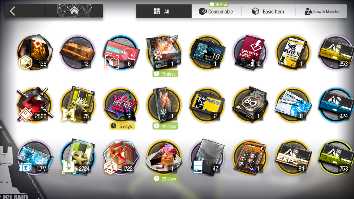 [GLOBAL/EN] 5limited 15x6★ Nearl Dusk Ling W Ash Surtr Arknights Account-Mobile Games Starter