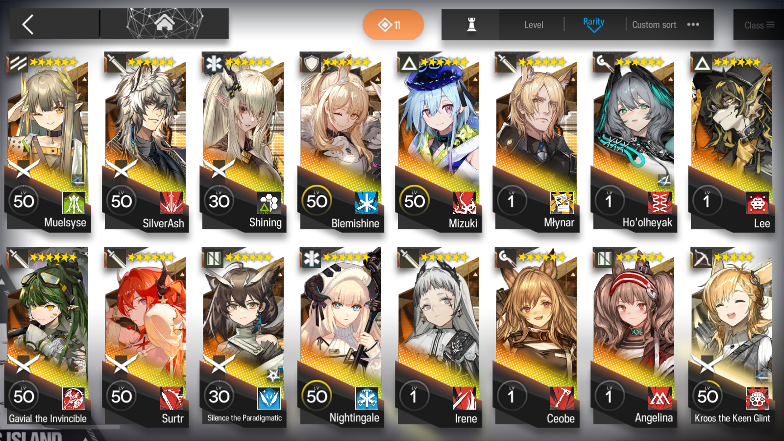 [GLOBAL/EN] 5limited 19x6★ Chen Ling Nearl Muelsyse Gavial ++ Arknights Account-Mobile Games Starter