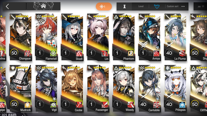 [GLOBAL/EN] 6limited 24x6★ Texas Chen Kirin Gavial W Chongyue ++ Arknights Account-Mobile Games Starter