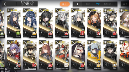 [GLOBAL/EN] 6limited 24x6★ Texas Chen Kirin Gavial W Chongyue ++ Arknights Account-Mobile Games Starter