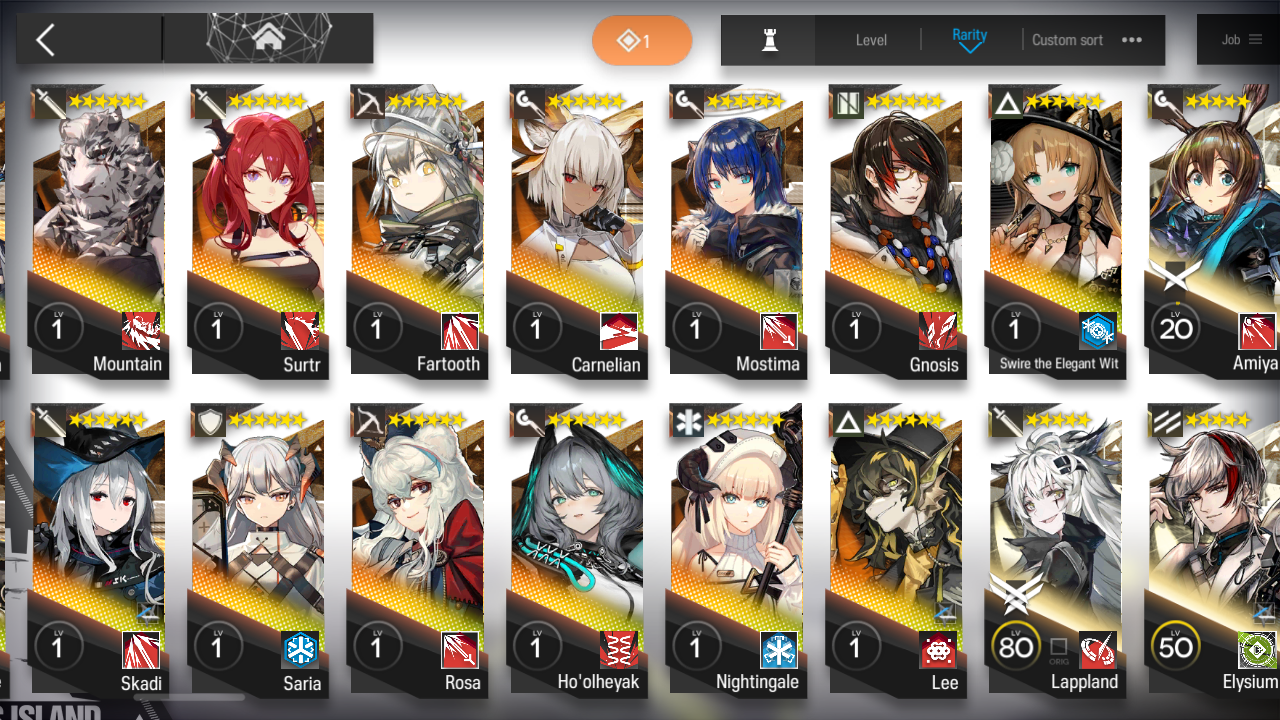 [GLOBAL/EN] 7limited 27x6★ Muelsyse Chen Eyjafjalla Skadi Ling Texas Kirin Surtr ++ Arknights Account-Mobile Games Starter