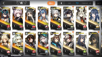 [GLOBAL/EN] 8limited 21x6★ Chen Skadi Ling Nian Gavial Chongyue Dusk W Surtr ++ Arknights Account-Mobile Games Starter