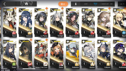 [GLOBAL/EN] 8limited 21x6★ Chen Skadi Ling Nian Gavial Chongyue Dusk W Surtr ++ Arknights Account-Mobile Games Starter