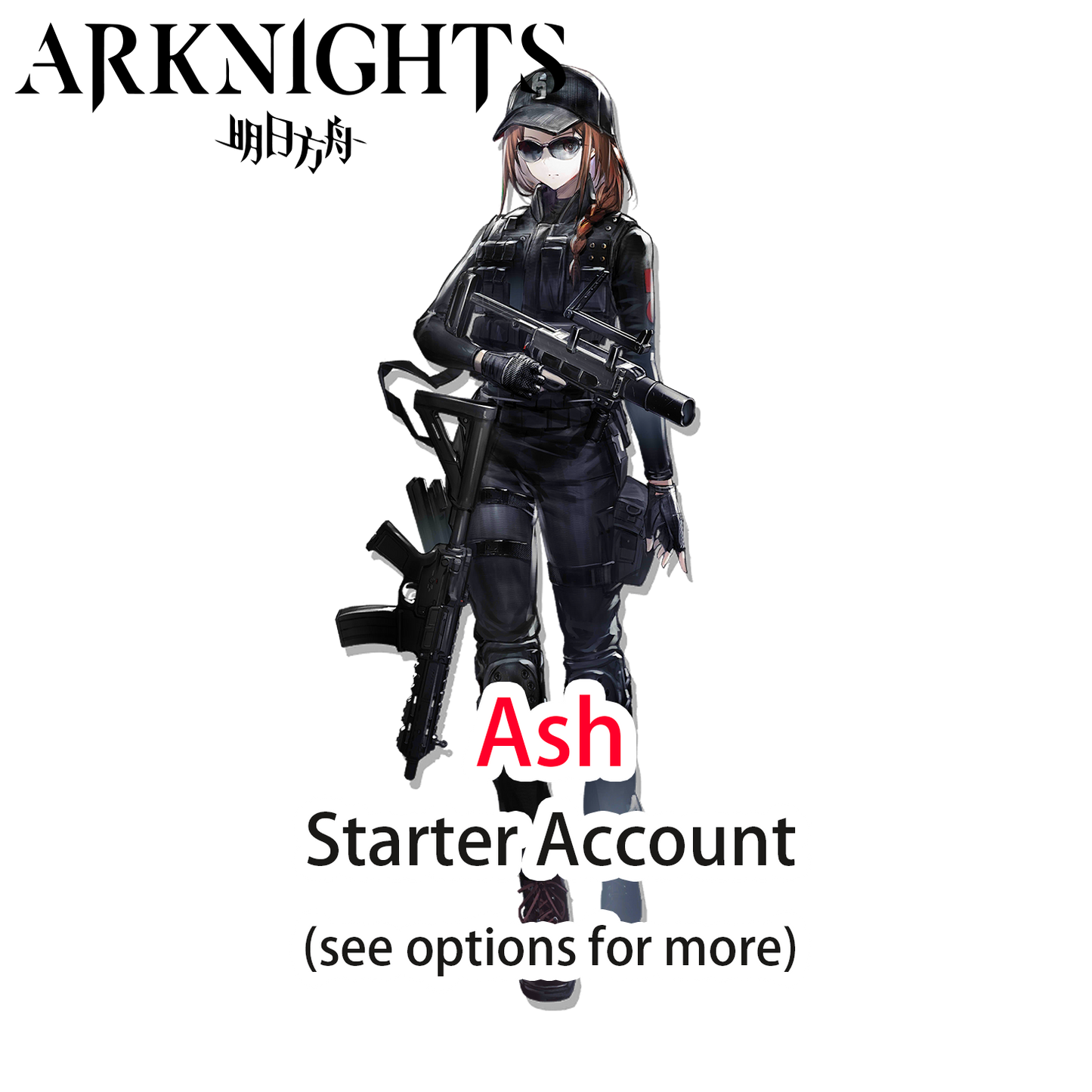 [GLOBAL/EN] Ash Arknights LV1 Limited Starter Account (see options)-Mobile Games Starter