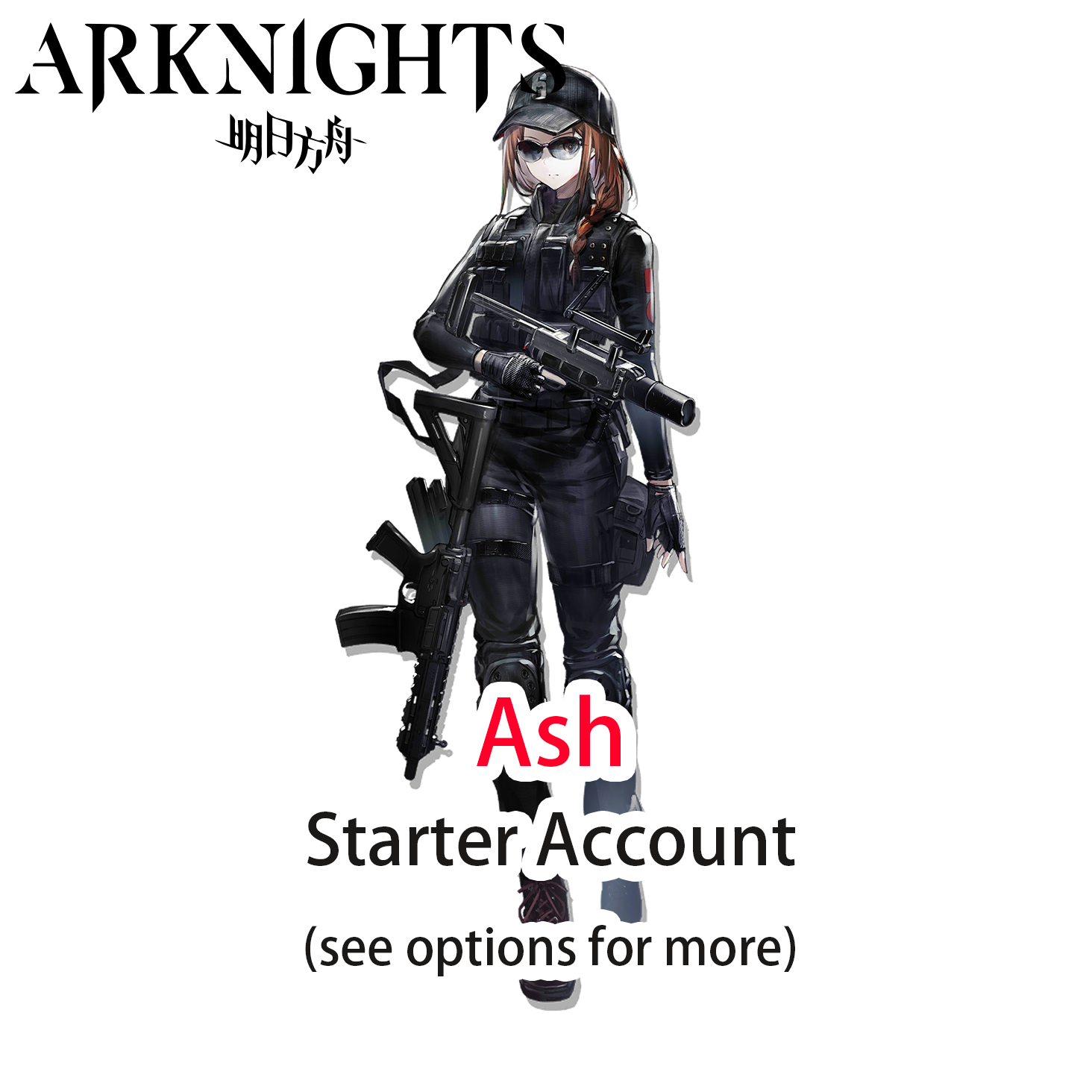 [GLOBAL/EN] Ash Arknights LV1 Limited Starter Account (see options)-Mobile Games Starter