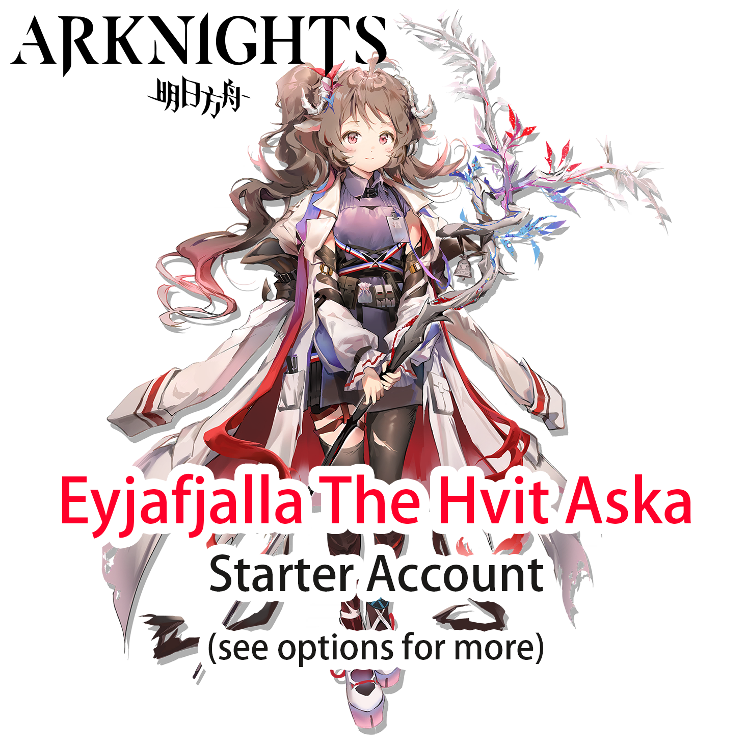 [GLOBAL/EN] Eyjafjalla the Hvít Aska Arknights LV1 Limited Starter Account (see options)-Mobile Games Starter
