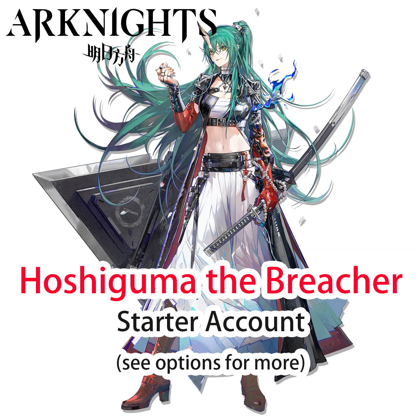 [GLOBAL/EN] Hoshiguma the Breacher Arknights LV1 Limited Starter Account (see options)-Mobile Games Starter
