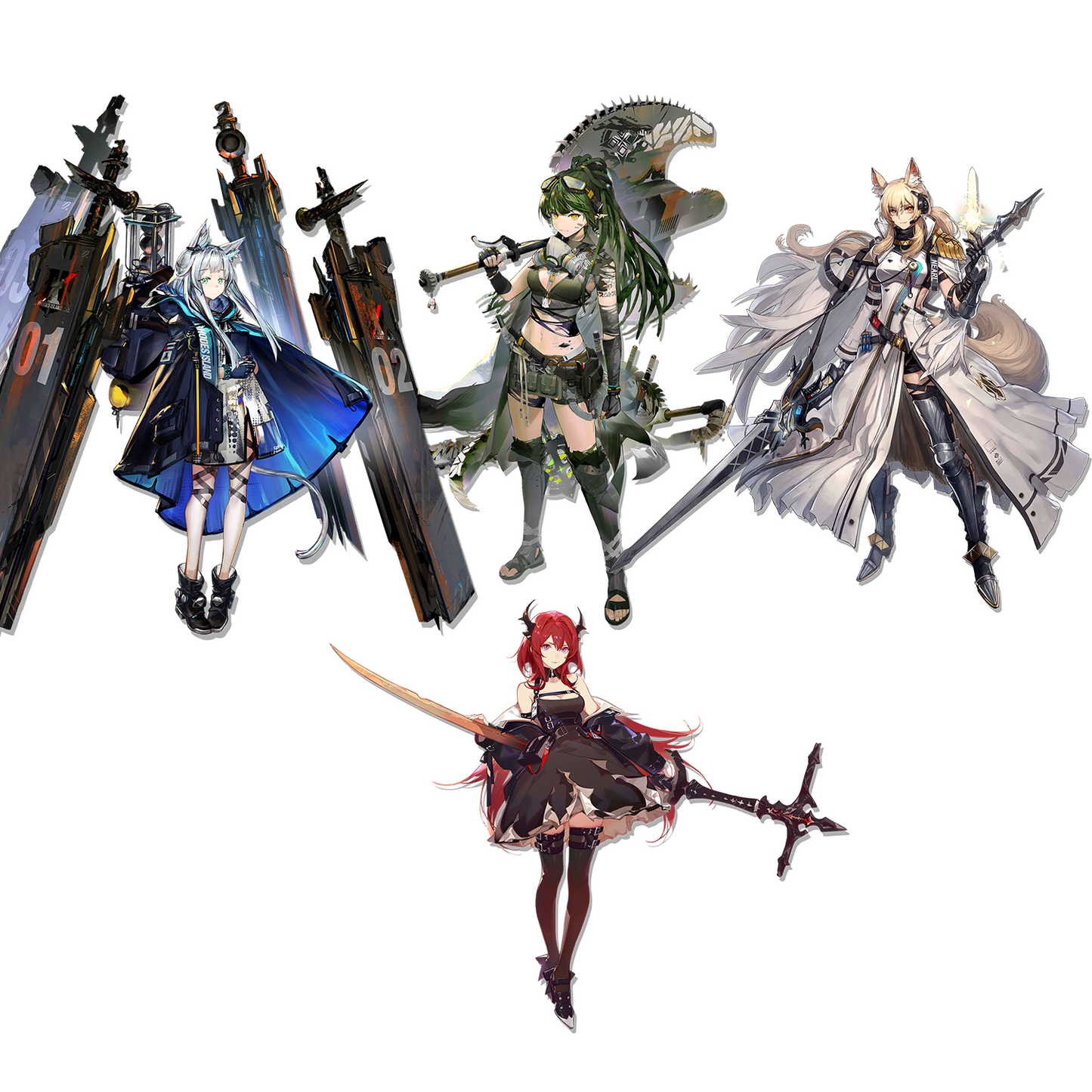 [GLOBAL/EN] Nearl the Radiant Knight + Rosmontis + Gavial + Surtr + 2~3 6★ Arknights LV1 Starter account-Mobile Games Starter