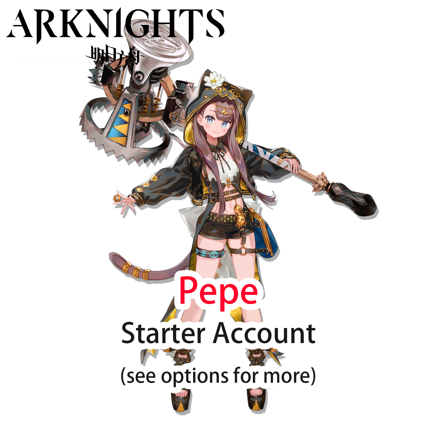 [GLOBAL/EN] Pepe Arknights LV1 Limited Starter Account (see options)-Mobile Games Starter