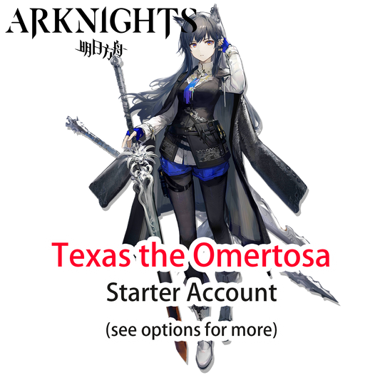 [GLOBAL/EN] Texas the Omertosa Arknights LV1 Limited Starter Account (see options)-Mobile Games Starter