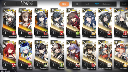 [GLOBAL/EN][INSTANT] 1limited 5x6★ Texas Surtr ++ Arknights Account-Mobile Games Starter