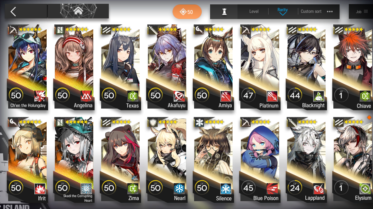 [GLOBAL/EN][INSTANT] 2limited 4x6★ Chen the Holungday Skadi the Corrupting Heart Arknights TR-11 account-Mobile Games Starter