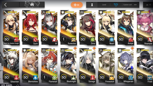 [GLOBAL/EN][INSTANT] 2limited 7x6★ Nearl the Radiant Knight W Surtr++ Arknights Account-Mobile Games Starter