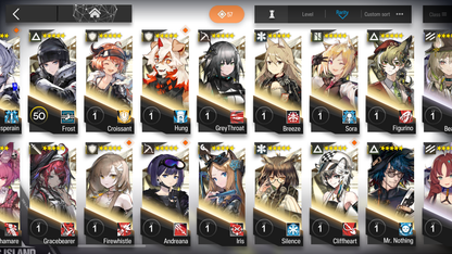 [GLOBAL/EN][INSTANT] 2limited 8x6★ Nearl the Radiant Knight W Surtr++ Arknights Account-Mobile Games Starter