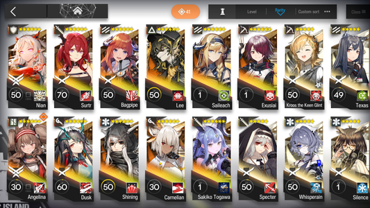 [GLOBAL/EN][INSTANT] 3limited 11x6★ Togawa Sakiko Nian Dusk Surtr ++ two 6★ Selector Arknights Account-Mobile Games Starter