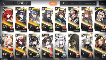 [GLOBAL/EN][INSTANT] 3limited 5x6★ Chen Ling Nian Surtr ++ Arknights Account-Mobile Games Starter