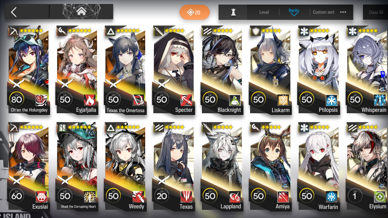 [GLOBAL/EN][INSTANT] 3limited 6x6★ Chen Skadi Texas ++ Arknights Account-Mobile Games Starter