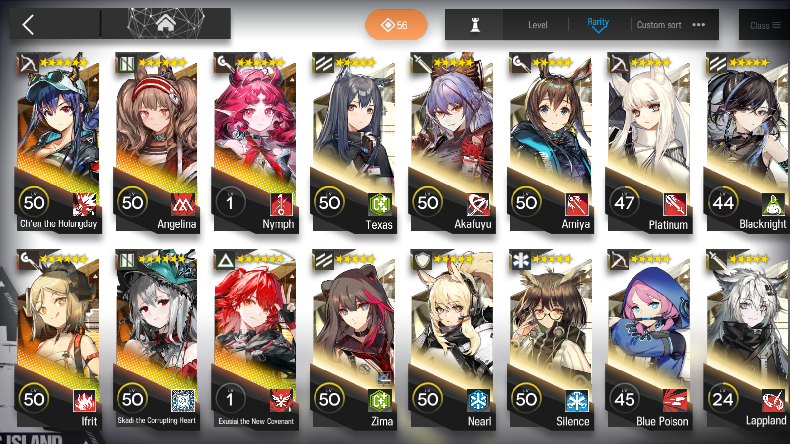 [GLOBAL/EN][INSTANT] 3limited 6x6★ Exusiai the New Covenant Chen the Holungday Skadi the Corrupting Heart + two 6★ Selector Arknights Account-Mobile Games Starter