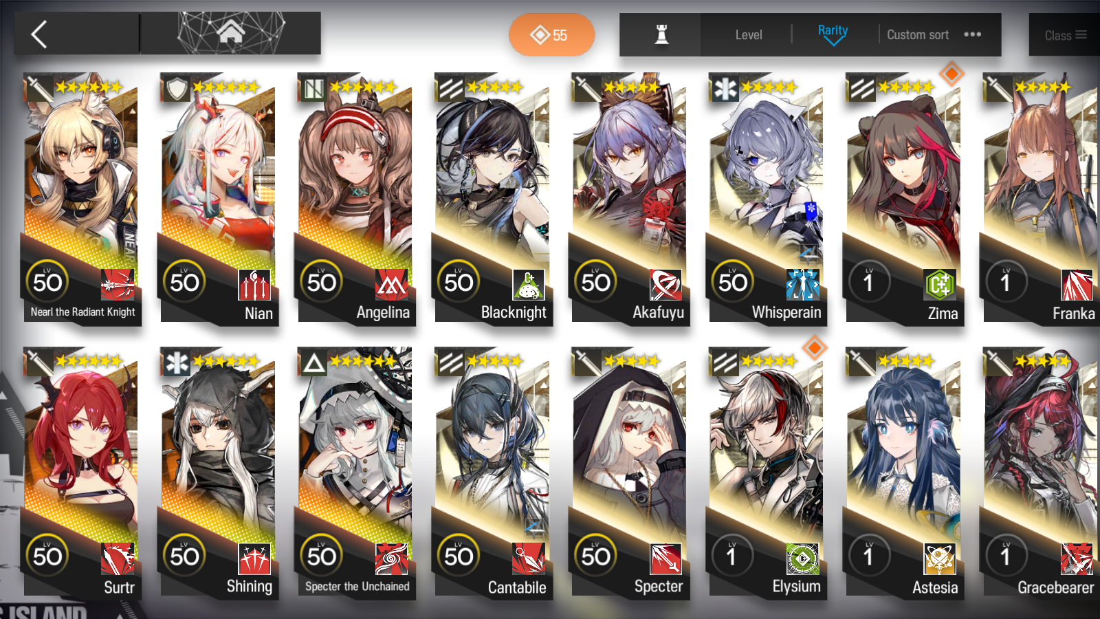 [GLOBAL/EN] 3limited 6x6★ Nearl Specter Nian Surtr ++ Arknights Account-Mobile Games Starter