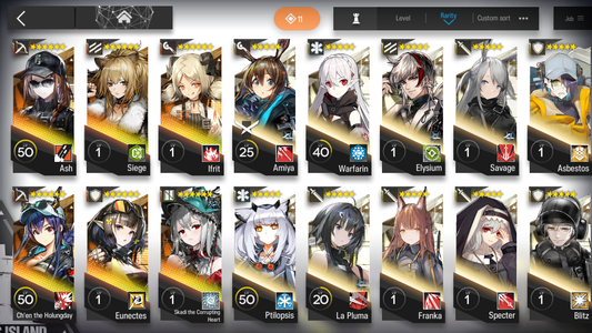 [GLOBAL/EN][INSTANT] 3limited 6x6★ Skadi Chen Ash ++ Arknights Account-Mobile Games Starter