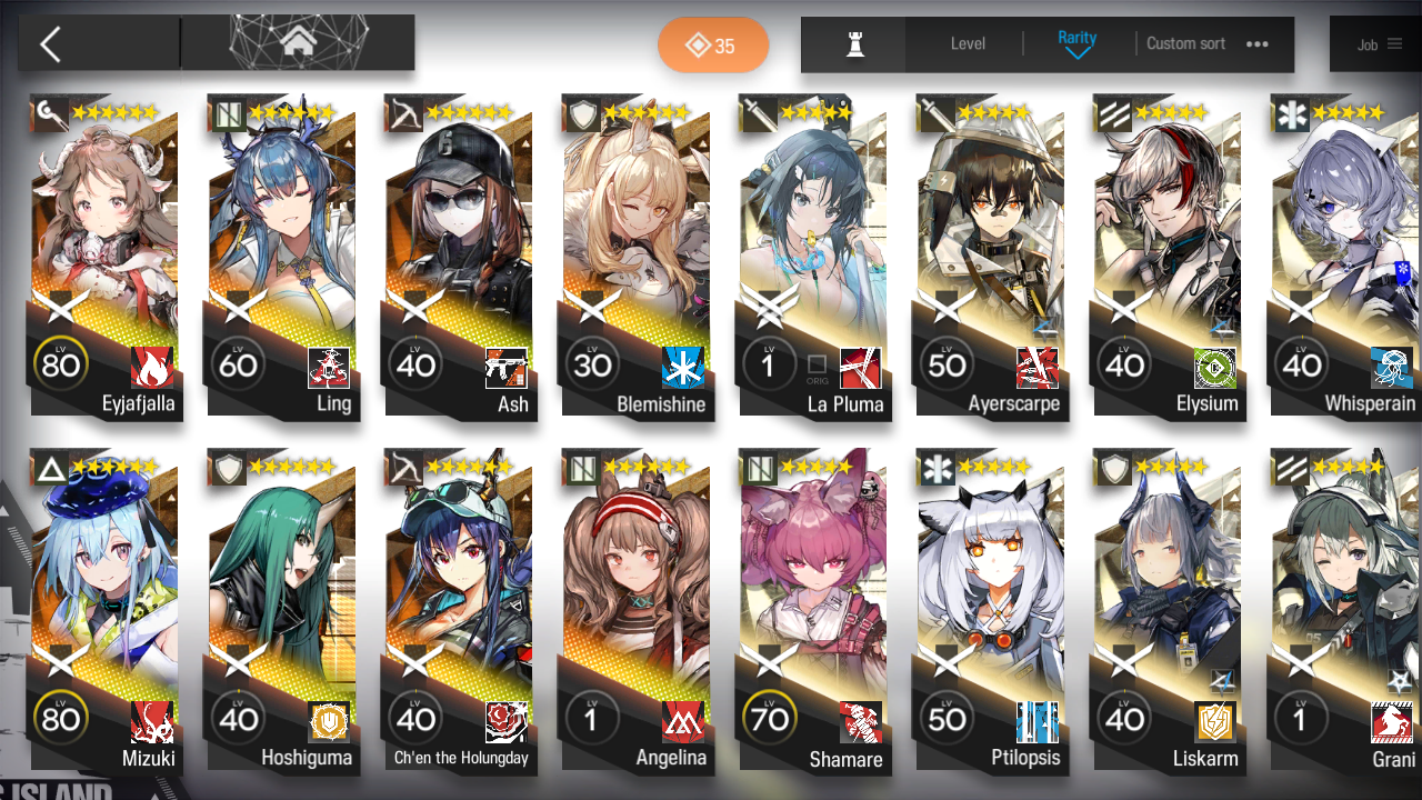 [GLOBAL/EN][INSTANT] 3limited 8x6★ Chen Ash Ling ++ Arknights Account-Mobile Games Starter