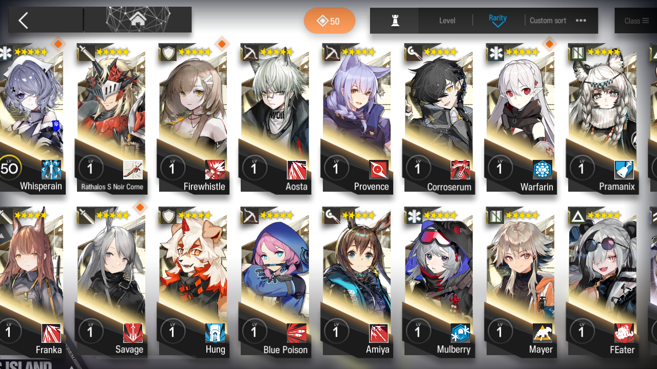 [GLOBAL/EN][INSTANT] 3limited 8x6★ Chen Ash Texas Surtr ++ Arknights Account-Mobile Games Starter